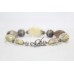 Bracelet Silver Sterling 925 Jewelry Smoky Lemon Topaz Gem Stones Women's B28